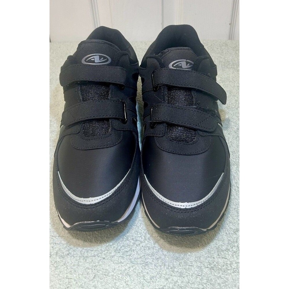 Athletic Works Men’s 13W Black Hook & Loop Athletic Sneakers